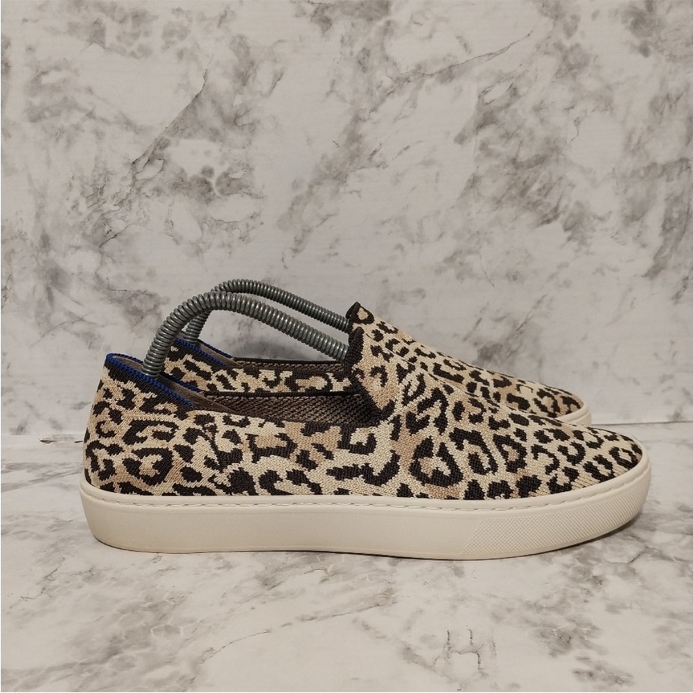 Pre-owned Rothy's The Original Leopard Slip On